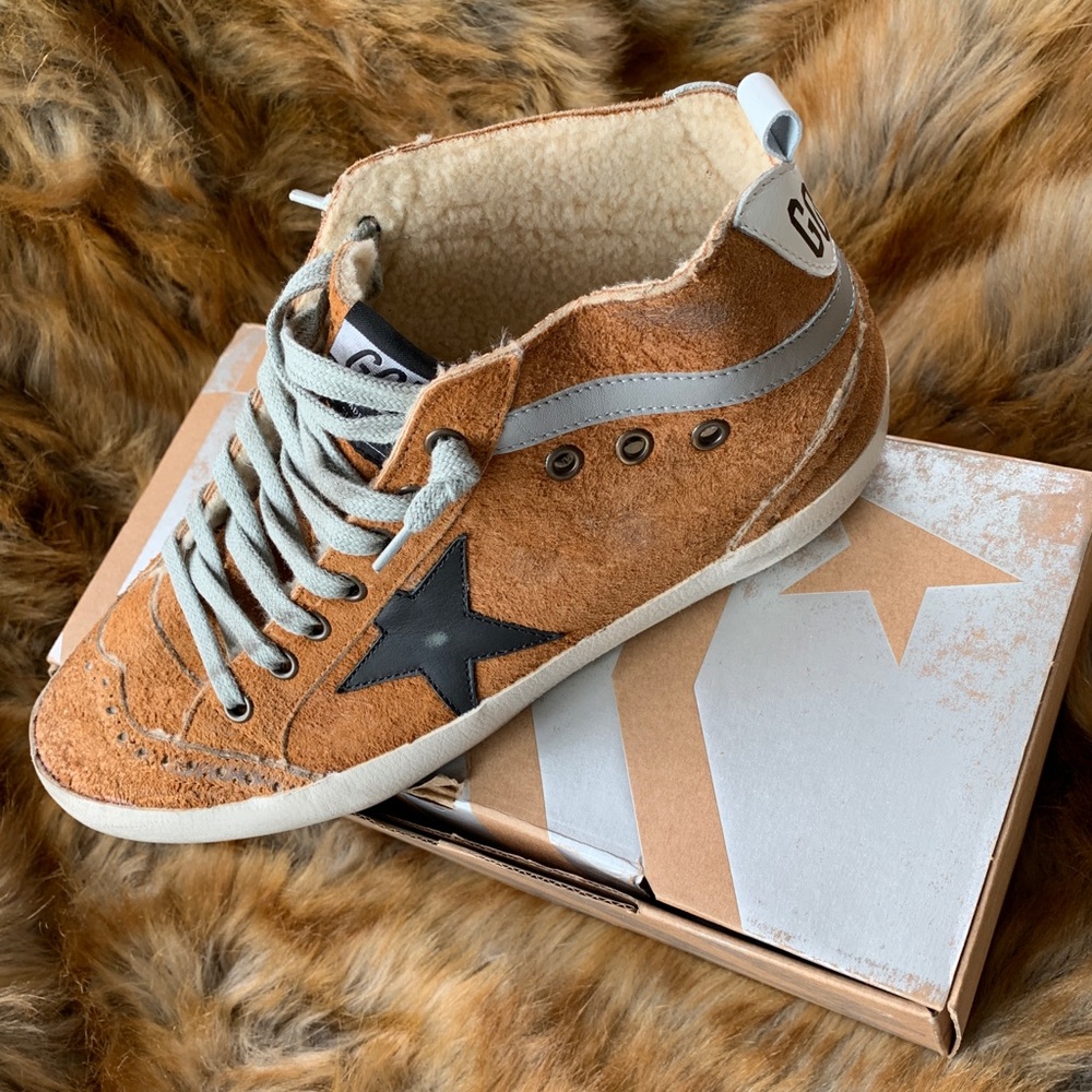 Golden Goose Brown Mid Star Sneaker